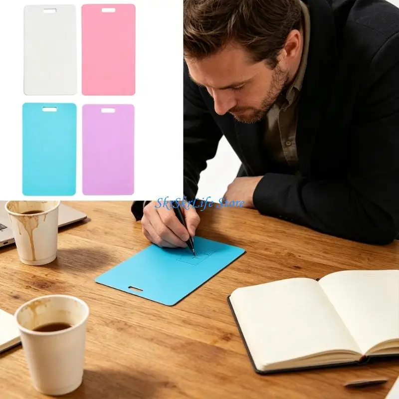 E65E Chalkboard Hanging Chalkboard Message Board Writing Board Double-Sided Hanging Whiteboard Memo Board for Party Wedding