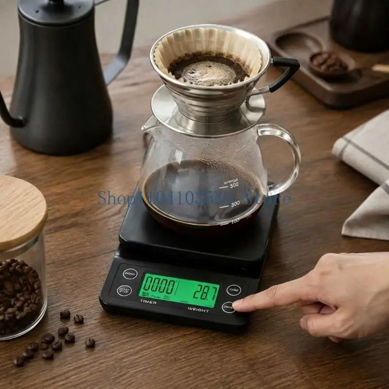 02DC Coffee Weighing Scale 5kg/0.1g with Weight Selection and Zeroing Function