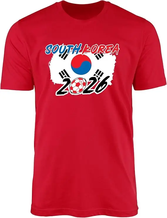 Patriotisches koreanisches Südkorea-T-Shirt, Flagge von Südkorea, koreanische Sportspiele, Sporttrikot, Fußball-Grafik-T-Shirt, Fußballkleidung – Detail 25