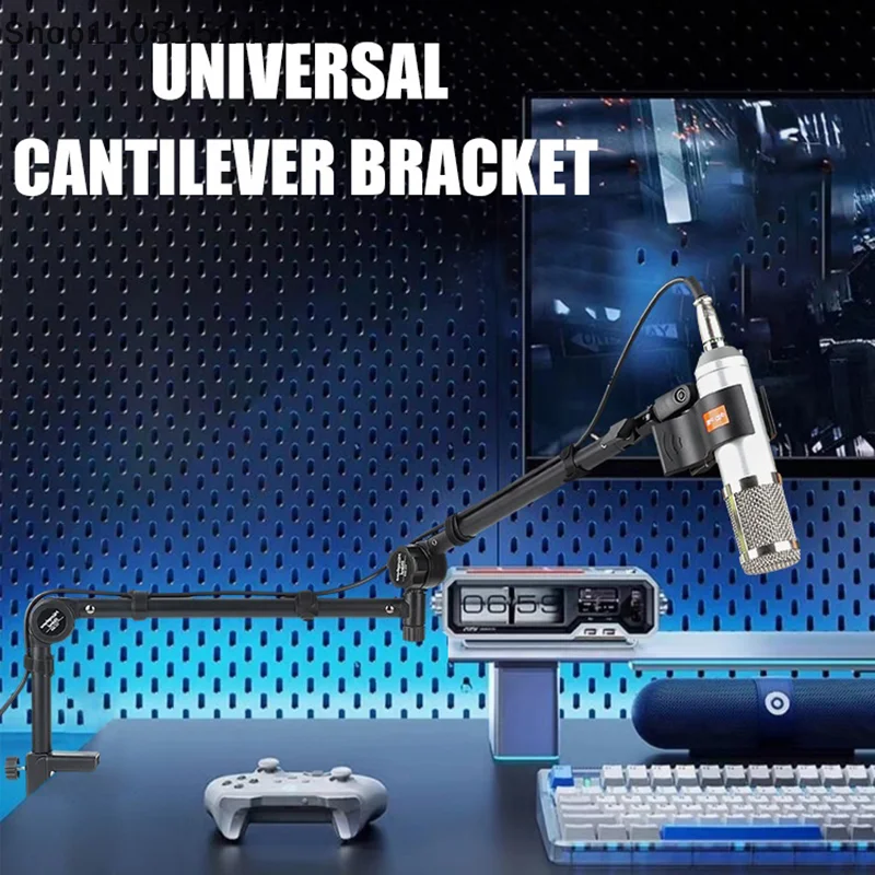 Microfoonarmstandaard Bureau Verstelbare microfoonhouder voor gaming Podcasting Streaming Opnamemicrofoon Uitgebreide Riser