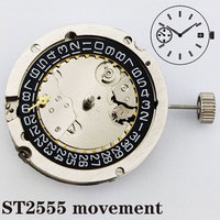 ST2555 Seagull movement Automatic mechanical movement with black Date Wheel automatic movement 9 o 'clock second hand