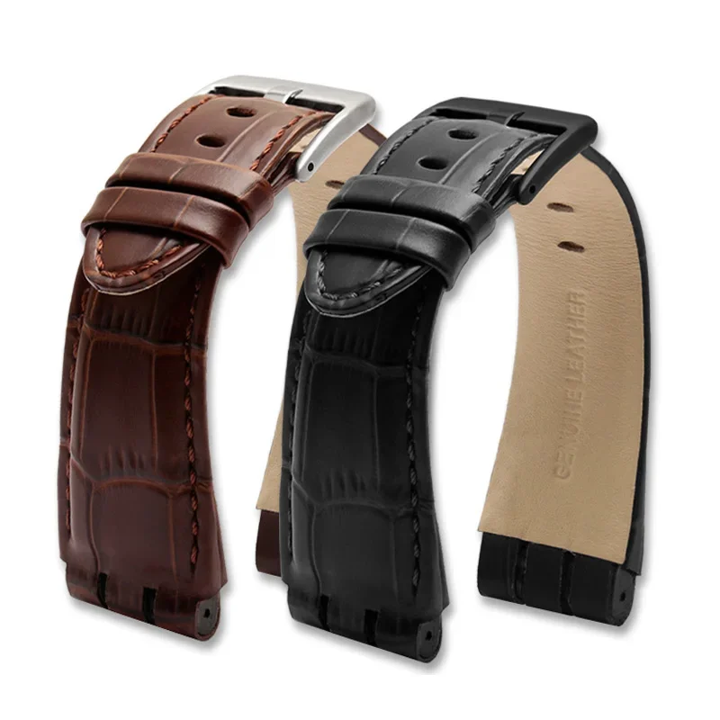 Genuine Leather Watch Band For Swatch IRONY YOS440 449 448 401G Watch accessories Strap 23mm men Watchband Bracelet Wrist