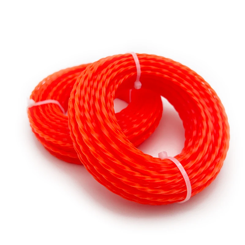 Gasoline Brushcutters Accessories Square Spiral Cutting Rope 3.0mm Trimmer Line for Brush Cutter Head