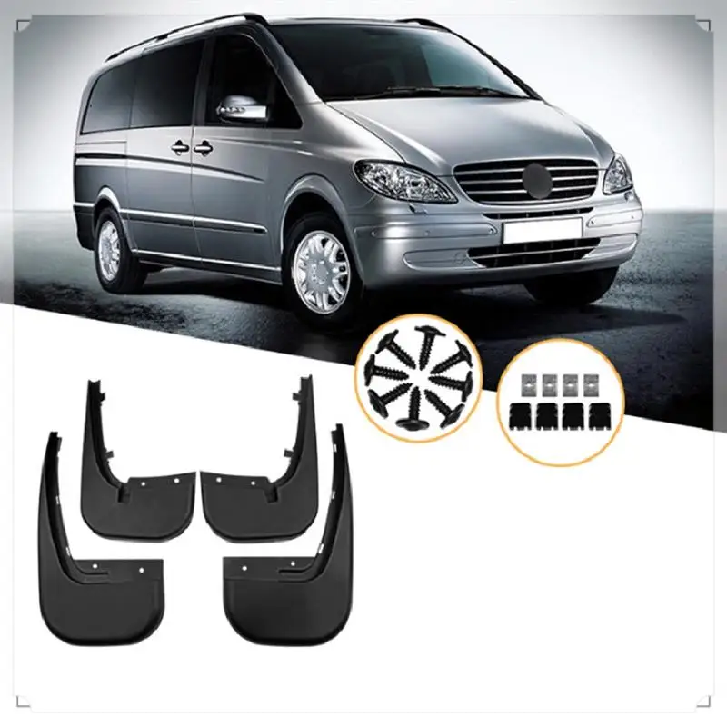 

Fender Mud Flaps Guard Splash Flap Black Mudflap For Mercedes Benz Viano Vito 2005-2011