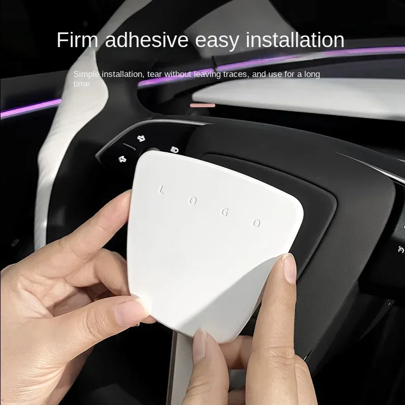 

Steering Wheel Cover for Tesla Model 3 Highland White Interior Stickers Car Decoration Modification Accessories for New Model3