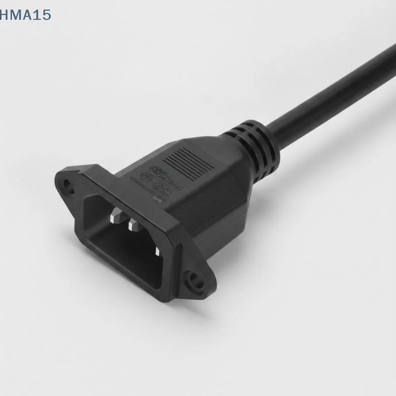 【YA】90 Degree Elbow Power Cord Ultra-Thin Soft C13 to C14 3-Pin Extension Cable for Gaming PC Server PDU Devices