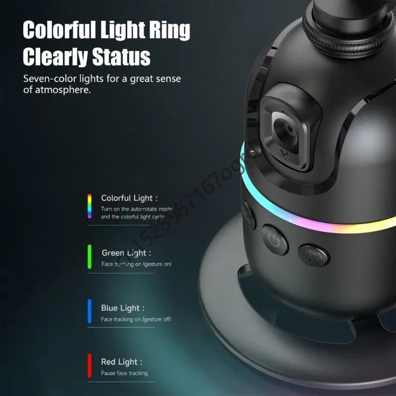 مالك الهاتف الذكي مع وجه التحكم بالإيماءات بعد الزاوية القابلة للتعديل للبطارية القابلة لإعادة الشحن 634A