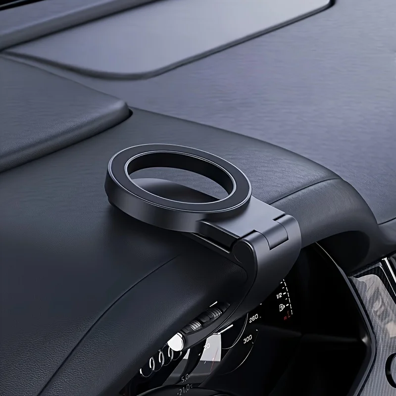 Magnetic Car Phone Holder, Hands-Free Phone Gripper Buckle, Suitable for Car Accessories, Compatible with iPhone