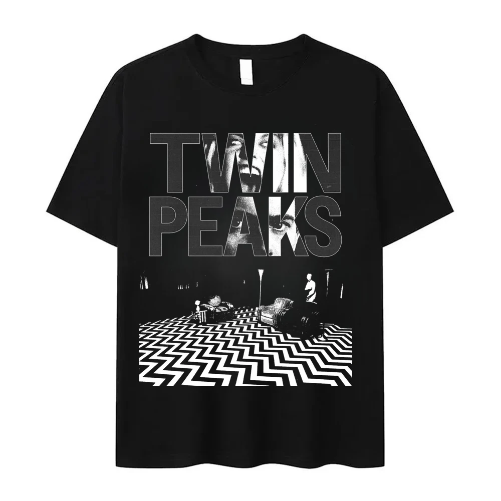 Twin Peaks Tops T-Shirts Men Amazing Cotton Tee Shirt Round Neck Short Sleeve T Shirts Clothes