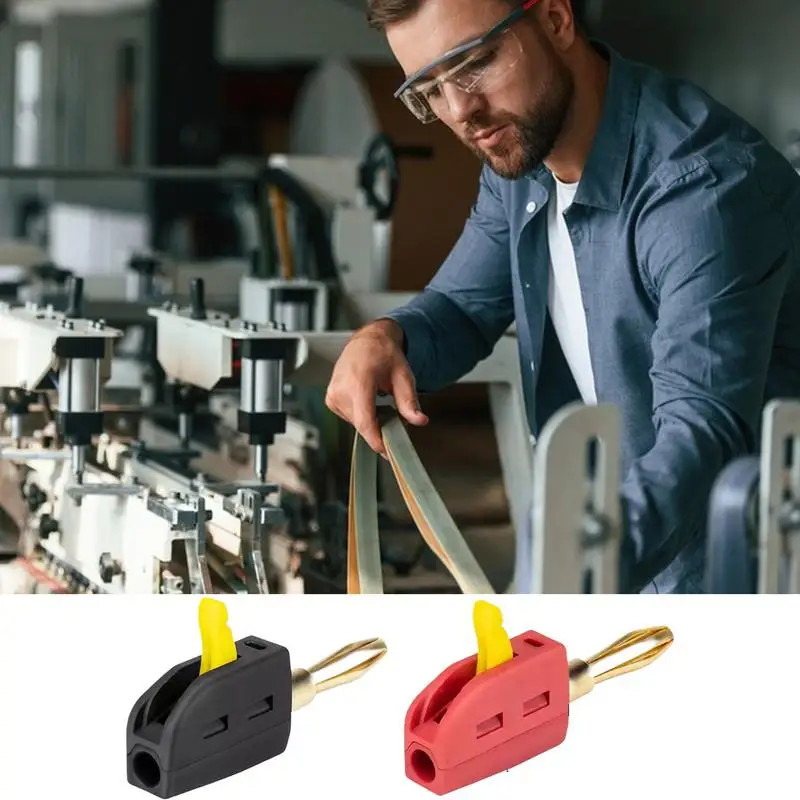 Bananenstecker für Lautsprecher, 4 mm, lötfrei, Schnellanschluss, hoher Strom, 32 A, Bananenstecker, Drahtverbinder, Bananenadapter-Anschluss