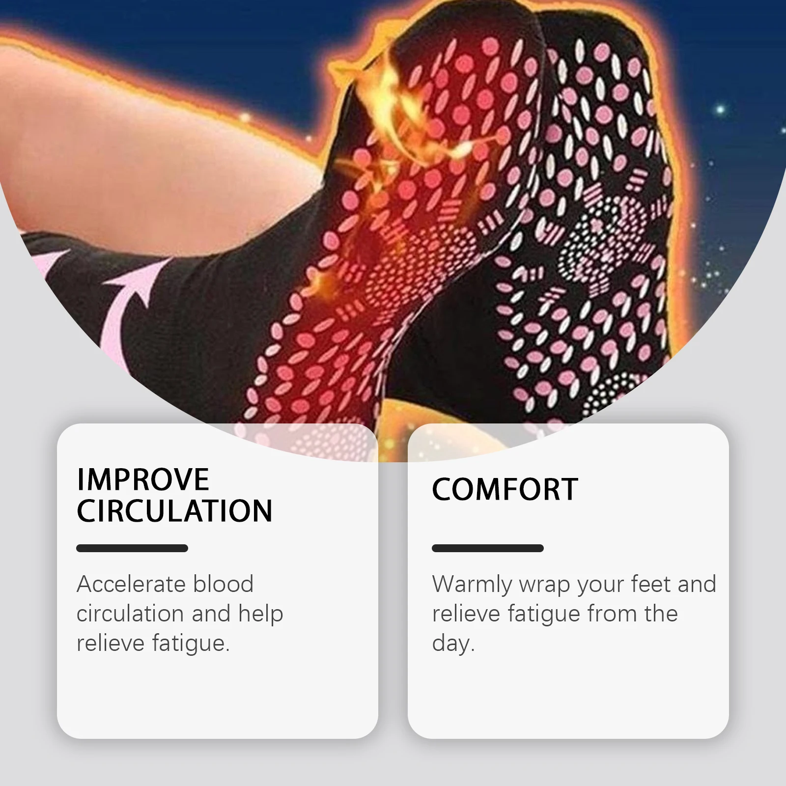 Magnetic massage socks, breathable and comfortable sports socks, relieve foot discomfort, improve blood circulation, daily use