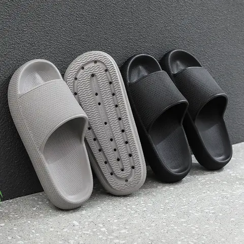 पुरुषों और महिलाओं के लिए गर्मियों की चप्पलें, मुलायम चप्पलें, इनडोर होम स्लाइड्स, क्लाउड चप्पल, पुरुषों के लिए फ्लैट सैंडल, समुद्र तट के जूते, पुरुष पुरुष फ्लिप फ्लॉप 10 best sales पुरुष स्लाइड - №3