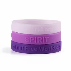 1PC A Complaint Free World.org Silicone Bracelets&Bangles Sporty Purple Spirit Wristbands Men Women Lovers' Student Gifts SH285
