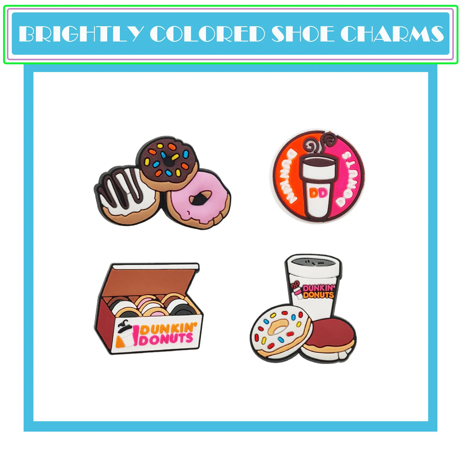 Shoe Charms For Shoe Decoration 11Pcs Cute Food Cartoon Donuts Milk Tea Charms Premium Quality Popular Charms Accessories image 5