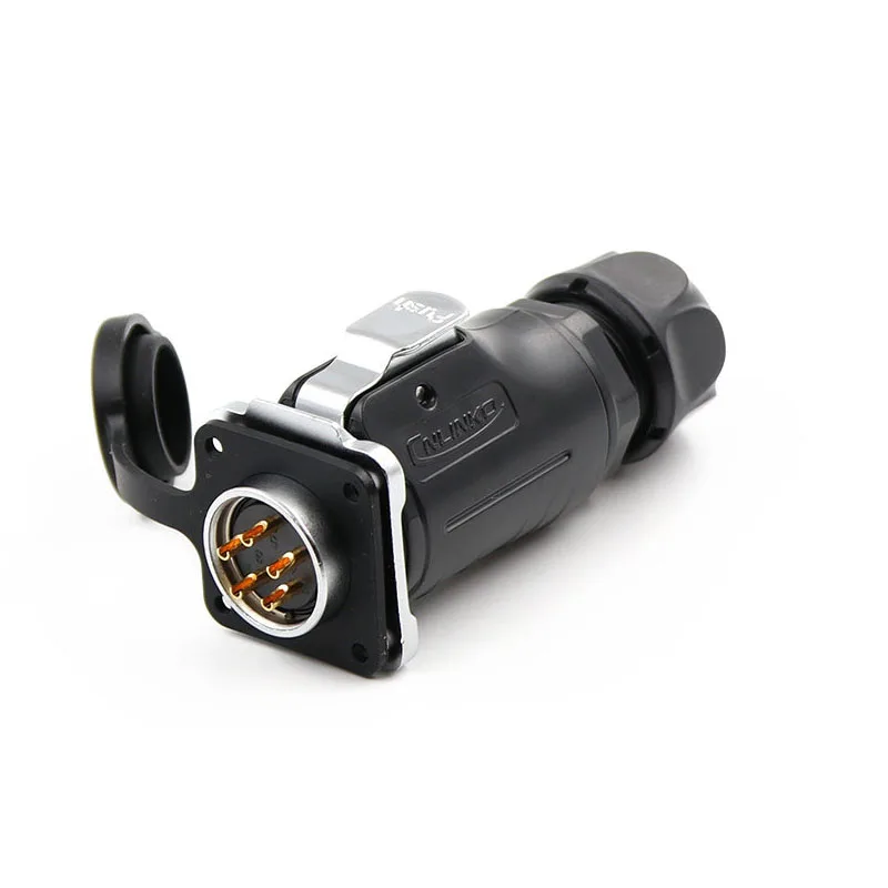 LP20 Aviation Plug Waterproof Connector 2 3 4 5 7 8 9 12 14 Pin Male Female for LED Signal