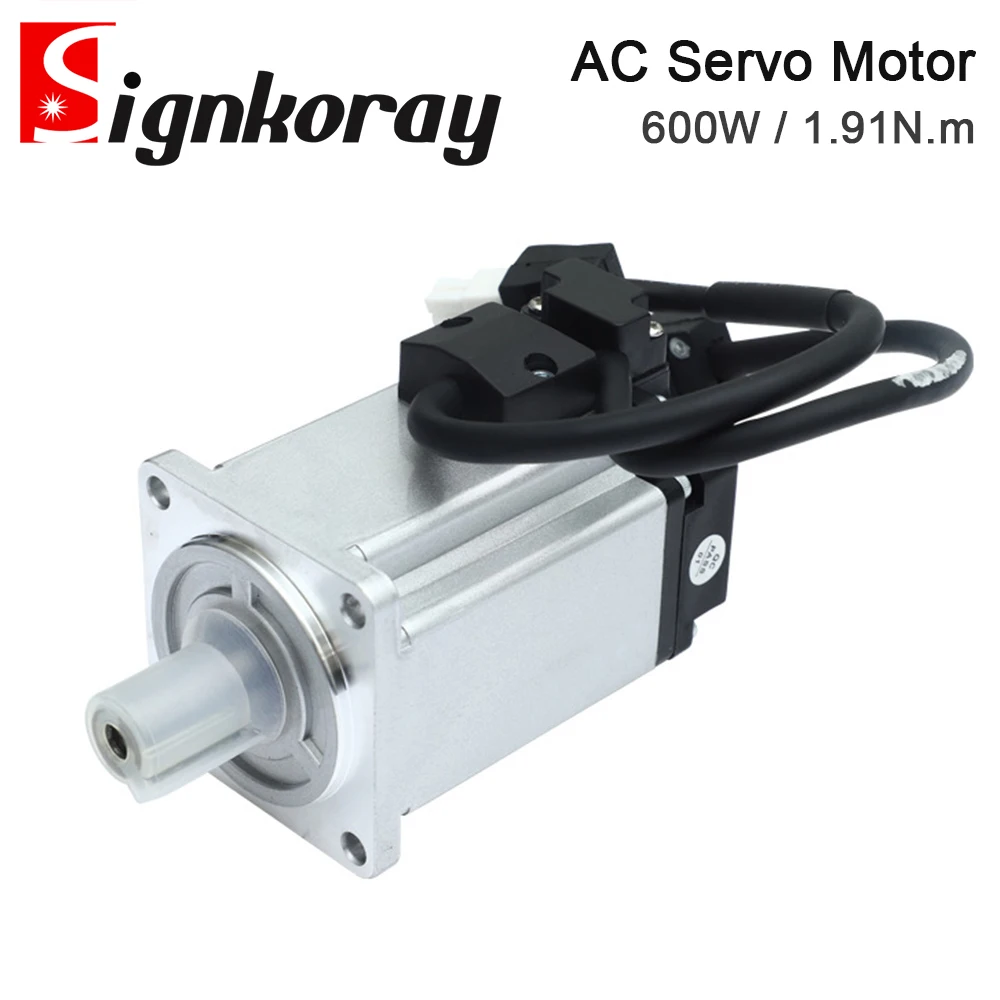 

SignkoRay 600W 1.91N.m AC Servo Motor 60ST-M01930 3000RPM 220V 3.7A for Industrial Control Application