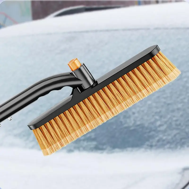 Raspador de gelo do carro escova de limpeza raspador de carro escova de neve janela deicer extensível raspador de gelo aperto ergonômico removedor de neve