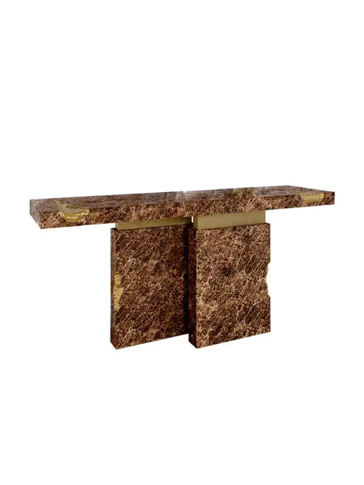 Portugal Creative Design Advanced Sense Porch Table Modern Villa Living Room Entrance Corridor Wall Marble Porch Table