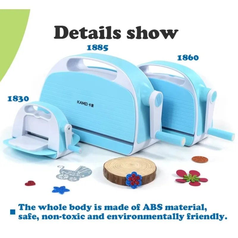 

KAMEI A4 LOGO Hand Rock Flower Knife Die Cutting Machine Paper 8.5" Die Cut Embossing Machine for Craft Cardmaking Scrapbooking
