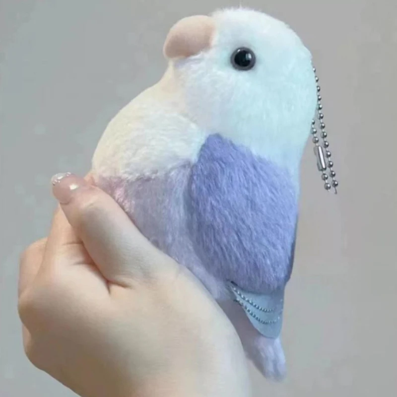 Nuovo Lovebird Pappagallo Alta Fedeltà Peonia Pappagallo Peluche Budgie Ciondolo Giocattoli di Peluche Animali Realistici Simulazione Bambola di Pezza Giocattolo