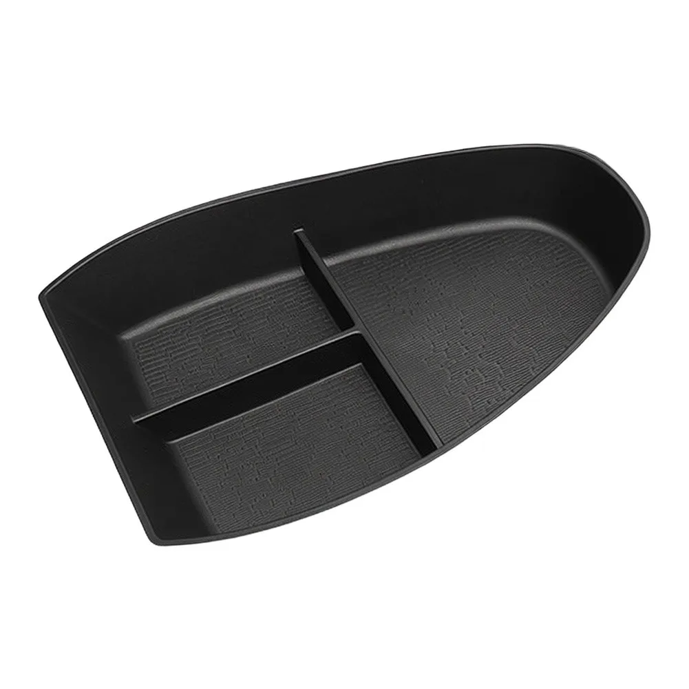 For BYD For Atto 3 2025 Armrest Bottom Storage Box Black Plastic Interior Organizer 24.5 x 20.5 x 3 cm Dimensions