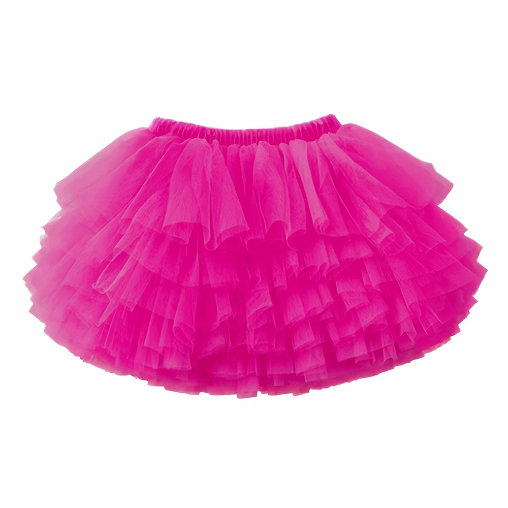 Baby Mädchen Tüllrock für Mädchen Tutu Prinzessin Ballkleid Pettiskirt Ballett Tanz Kinder Party/Geburtstag 6-lagiger Tüllrock 1-7 Jahre – Detail 17