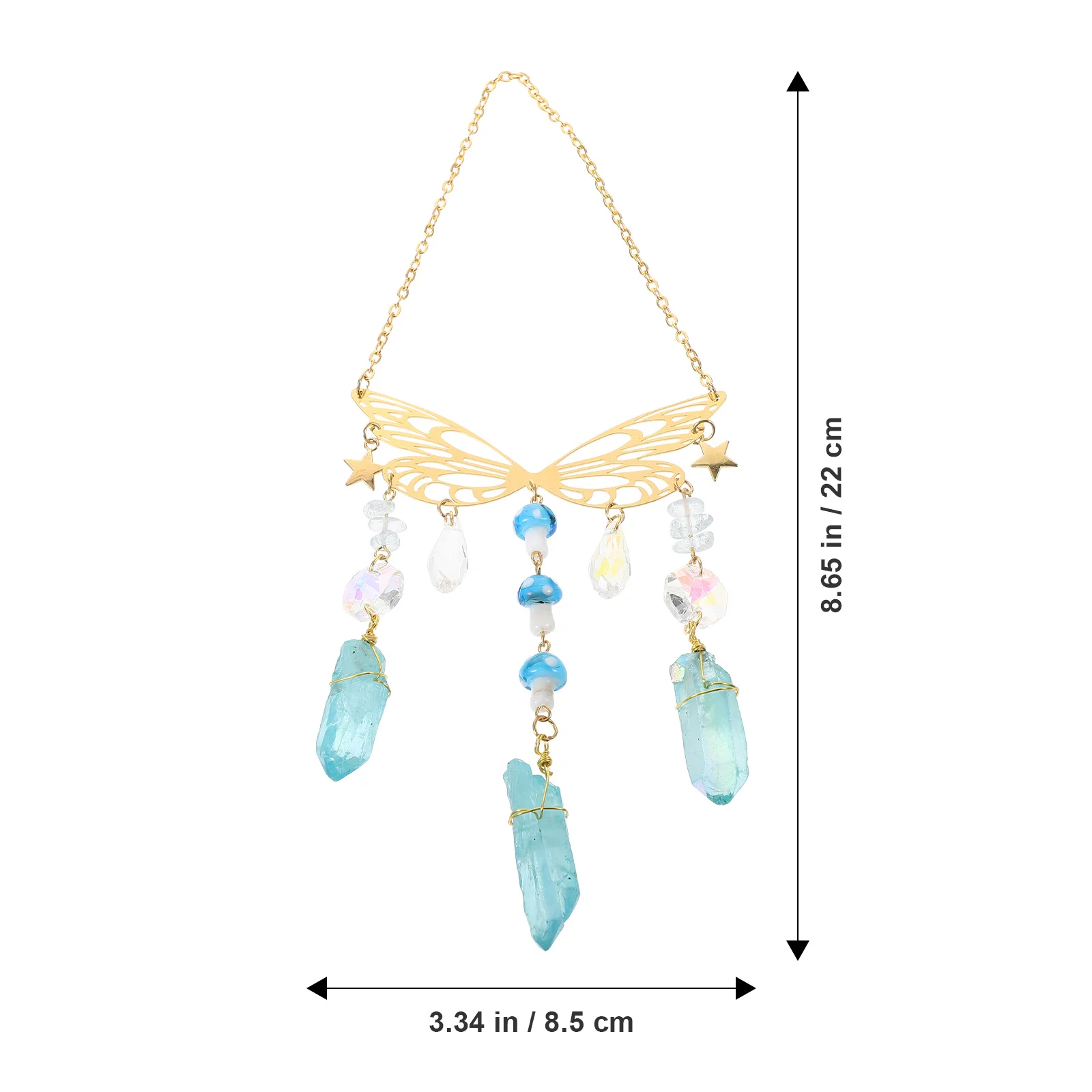 

Metal Butterfly Wind Bell Garden Hanging Decor Decorative Outdoor Wind Chime Relaxing Sound Pendant Bell Pendant