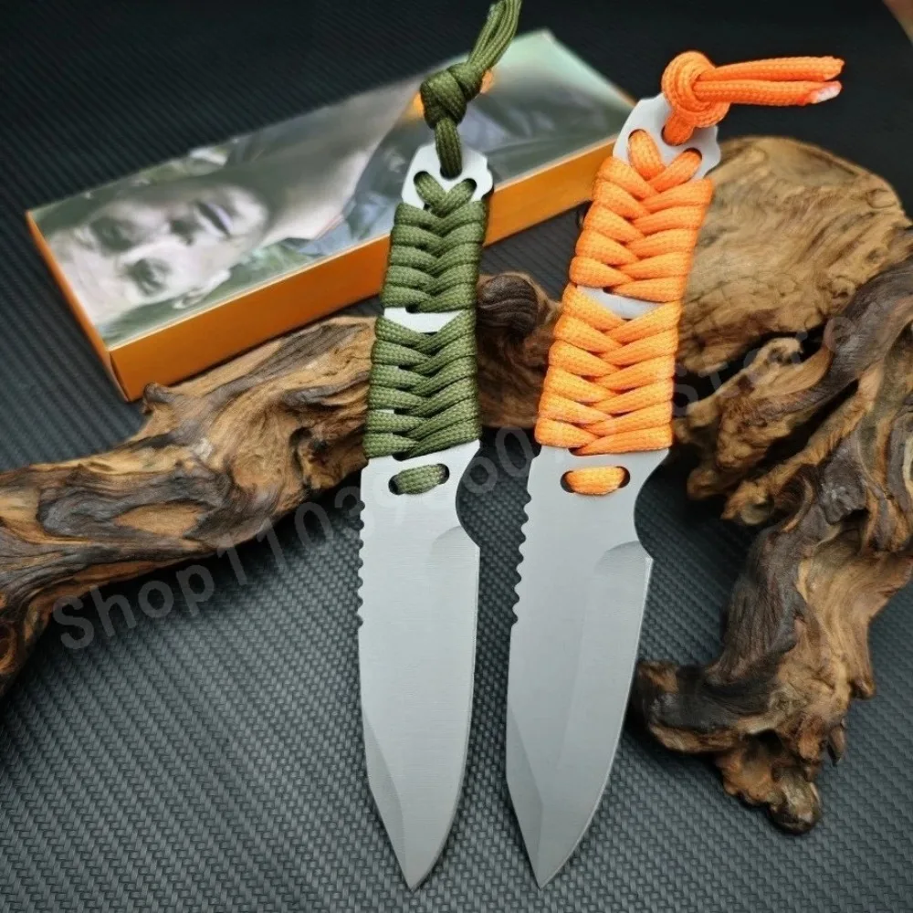 

Портативный универсальный нож 8Cr13Mov, лезвие с текстурированной ручкой, портативный уличный нож для инструментов, охотничья функция, возможность самообороны