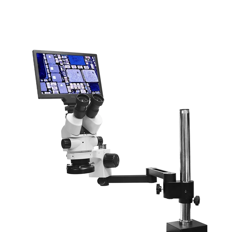 Microscope Digital Microscope with LCD Screen Microscope Mobile Phone Repairing Stereo Zoom 7X-90X LK-MS03B
