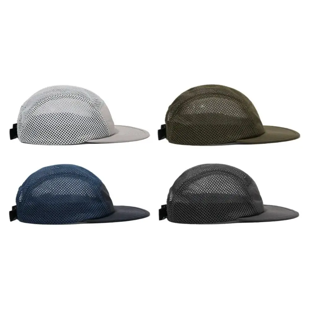 Gorra de secado rápido de verano, sombreros de béisbol de 5 paneles para hombres y mujeres, Gorras Snapback, Gorras de malla para camionero, gorra deportiva transpirable para exteriores