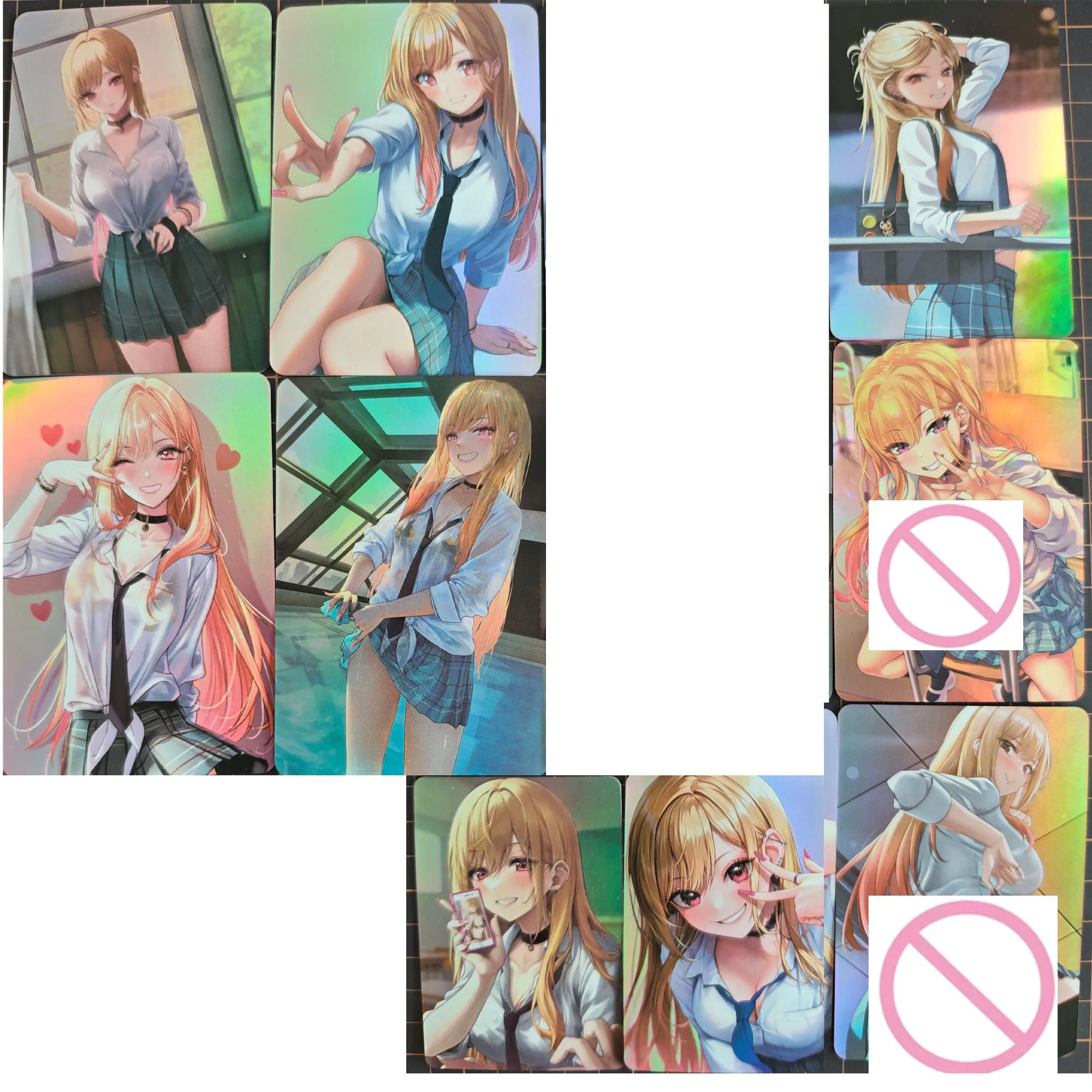 DIY Self Control 9pcs/set My Dress-Up Darling Kitagawa Marin Collect Signature Trading  Card Anime Cartoon Gift