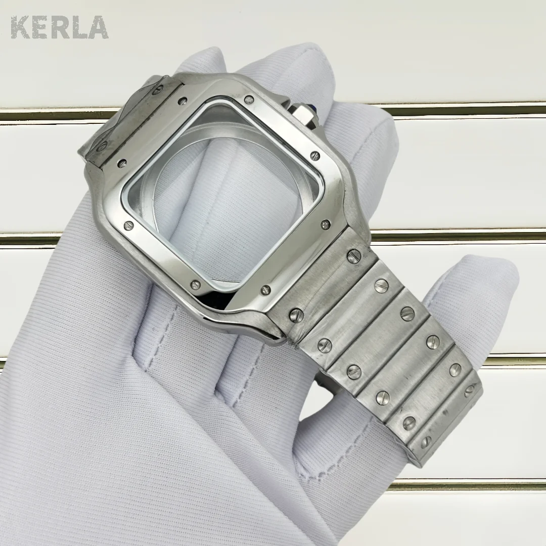 

Square Watch Case 38mm Case Set 316L Steel Watch Repair and Modification Parts for Sandoz NH35 NH36 Watch Automatic Movements
