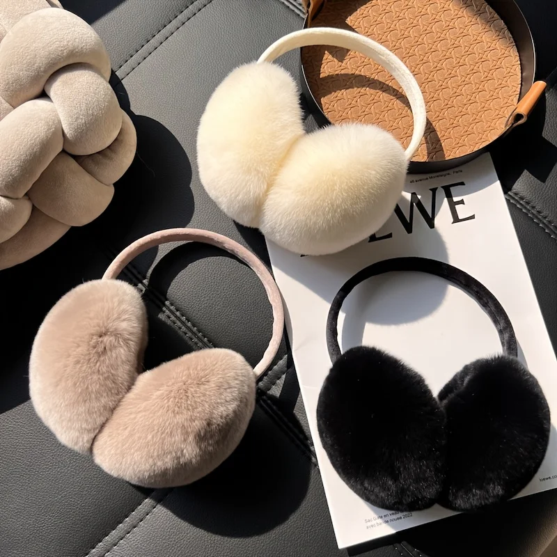 Outdoor warm plush earmuffs/Ideal Christmas gifts/Cycling earmuffs/Anti freezing ear caps/Winter ear protectors/Folding earmuffs