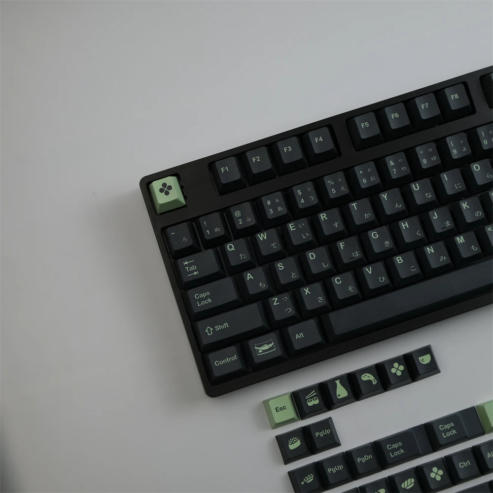 Imagem -02 - Keycap para Teclado Mecânico Gmk Wasabi Keycaps Conjunto Cherry Profile Dye-sublimação Compatível Gk61 64 68 84 87 96 108