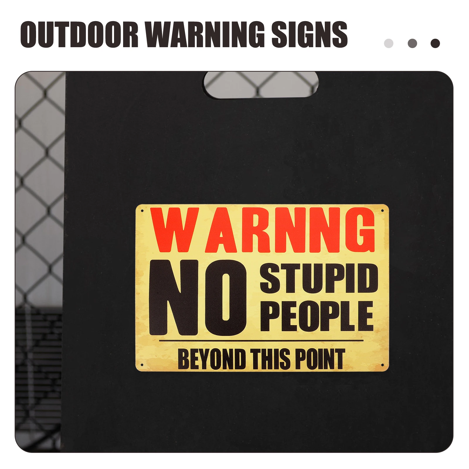 

Rustic Private Property Outdoor Warning Plate Non-Fading Metal Caution Board Yard Iron Sheet Retro Wall Decor No