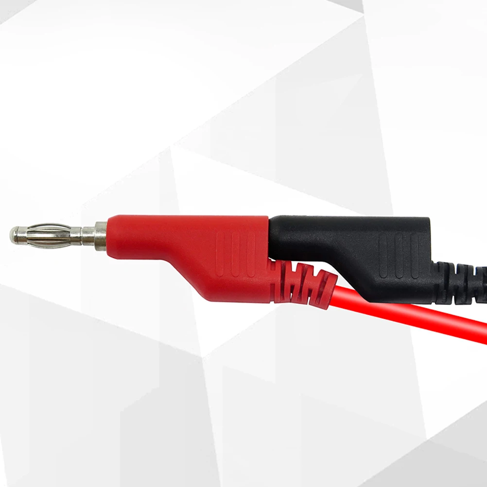 

2pcs Multimeter Plug Cable Kit Test Leads Banana Dcc Line Electrical Connecting Wire For Physics High Grade Durable