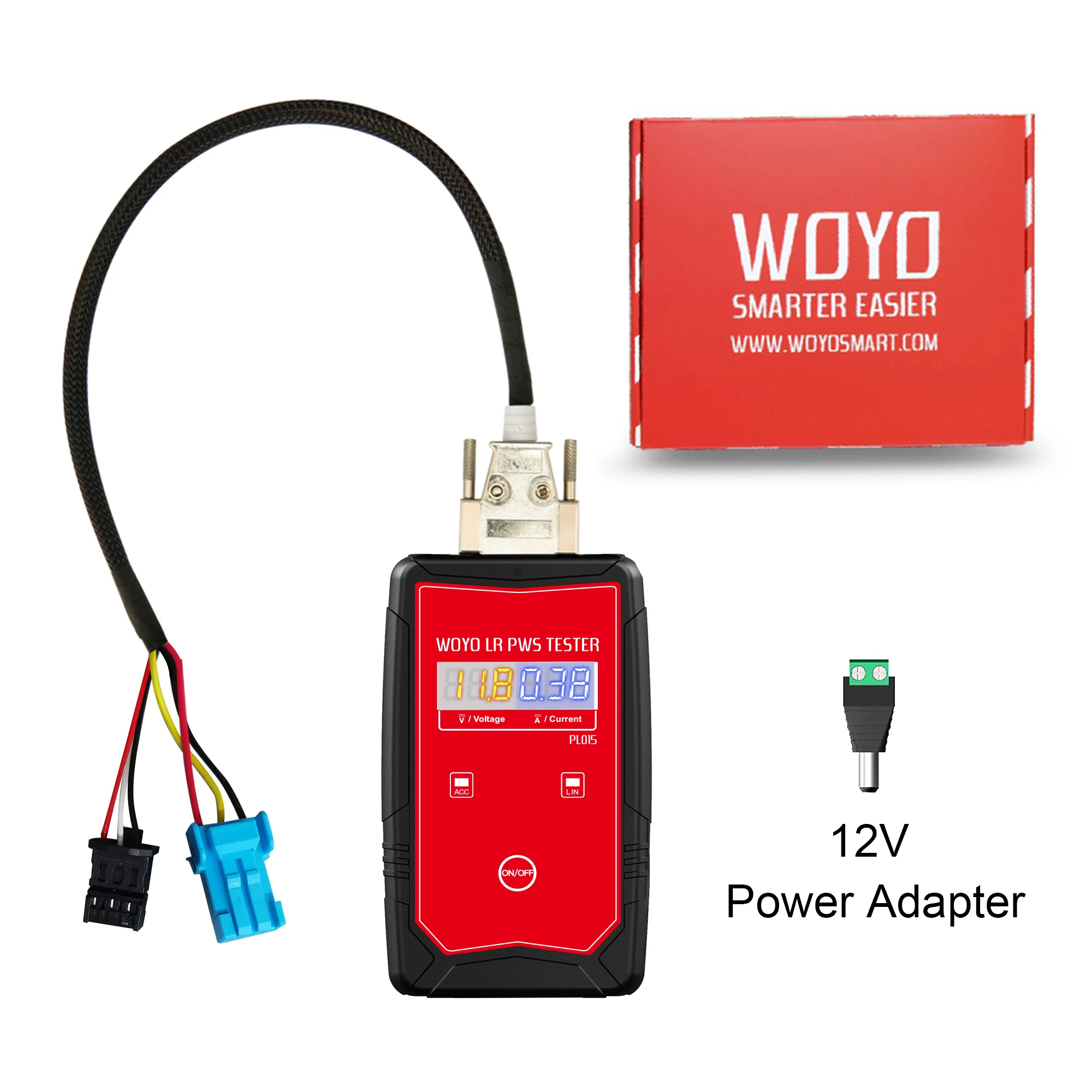 WOYO PL015 PWS Tester For Land Rover Power Window Control Switch Detector Glass Lifter Automotive Diagnostic Tool