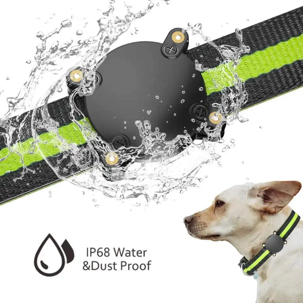 For Apple IP68 Dog Collar Holder Waterproof Protective Holder Case for Giant Pets Collar GPS Trackers Screw Vault