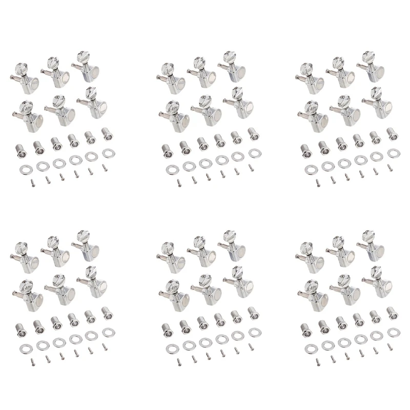 

【Hot Cake】36Pcs 6R Guitar Tuning Pegs Tuners Machine Heads For Fender Replacement