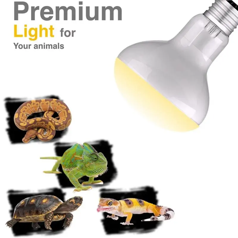 A67M-Reptile Basking Light 100W Intense Spot, UVA Heat Lamp Bulbs 220V, For Reptile Heat Bulb Light