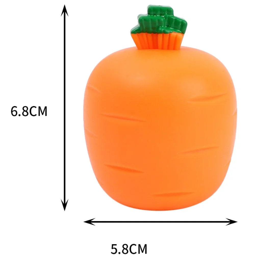 Funny Carrot Rabbit Pop Up Carrot Bunny Stress Relief Basket Stuffers Squeeze Toys Squeezing Carrot Rabbit Cup Toys Gift