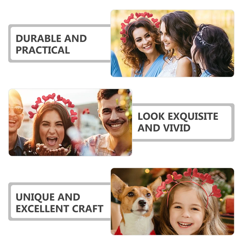 

Heart Headb Valentines Bopper Antenna Accessories Women Wedding Birthday Party Supplies Heart Shaped Photo Prop