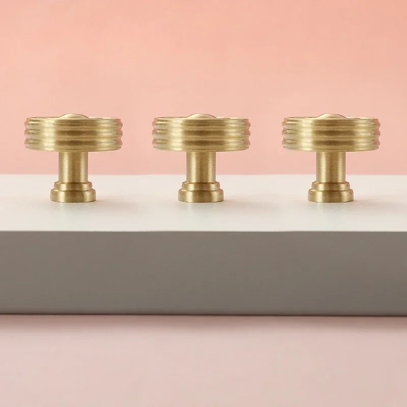 Massive Messinggriffe im Vintage-Design mit Hanfseil-Form, personalisierte Küchenmöbelgriffe, goldene Schubladen- und Türgriffe, T-förmige Zuggriffe – Detail 21