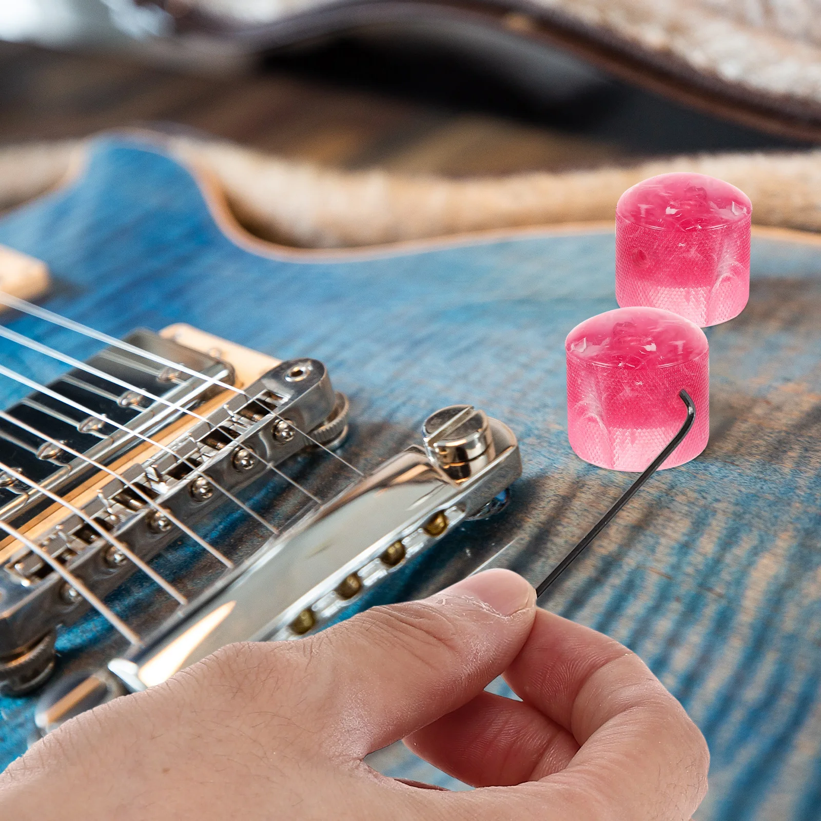 

Guitar Potentiometer Knobs Grey Volume Control Electric Guitar Bass Audio Accessories Replacement Parts Instrument Components