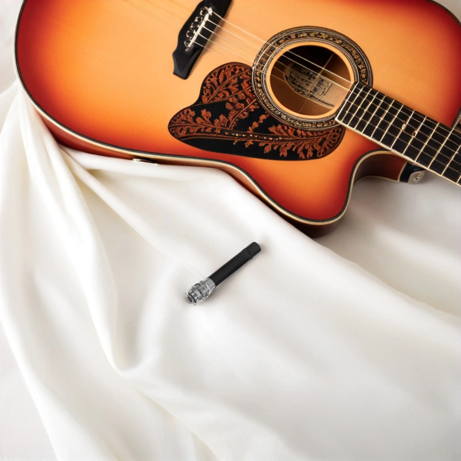 Spina di uscita stereo in metallo con jack per puntale per chitarra Installazione semplice Presa jack di uscita filettata per chitarra acustica basso elettrico