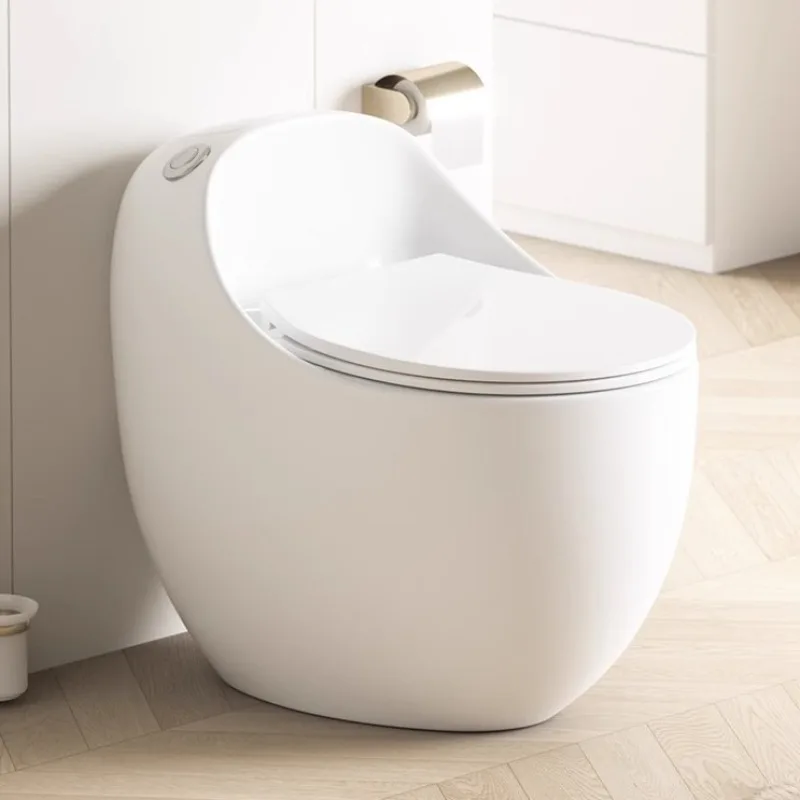 Household egg type color creative toilet ceramic large pipe siphon silent toilet