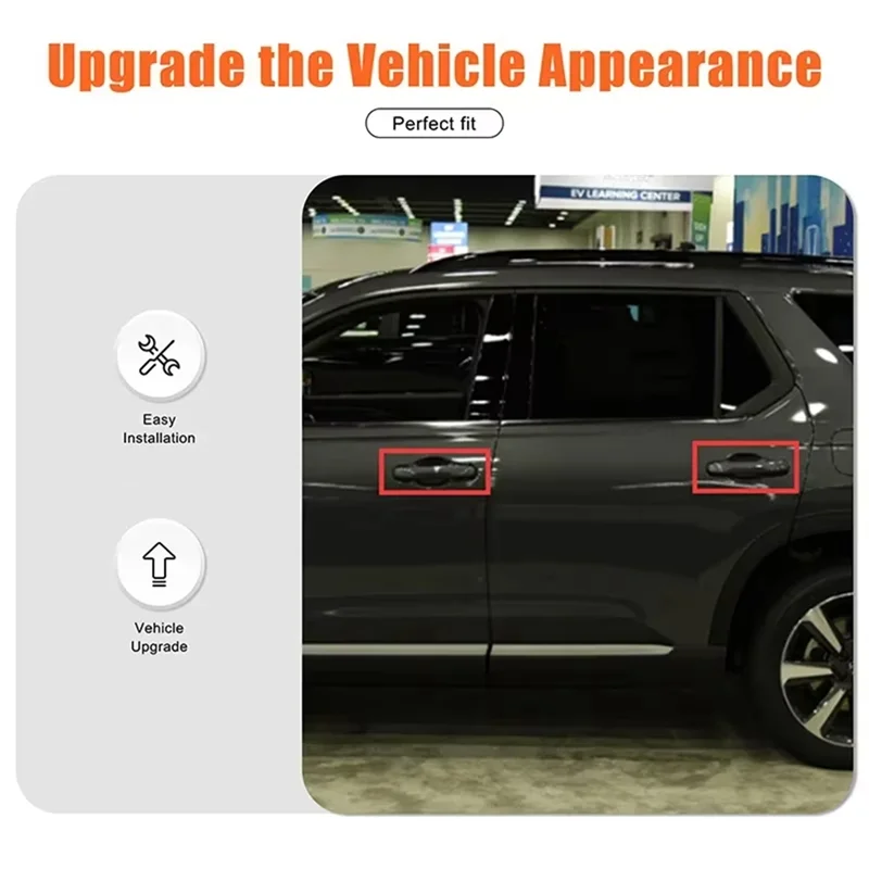 

Строгий для Honda Pilot 2023 2024, АБС-пластик, углеродное волокно, внешняя дверная ручка автомобиля, накладка, аксессуары