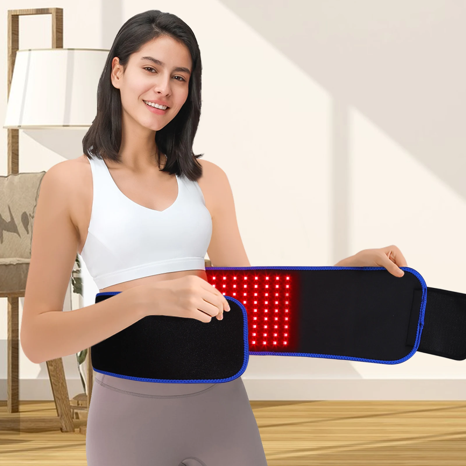 Red & Infrared Light Therapy Belt for Penetrate Body Pain Relief Laser Light Therapy device