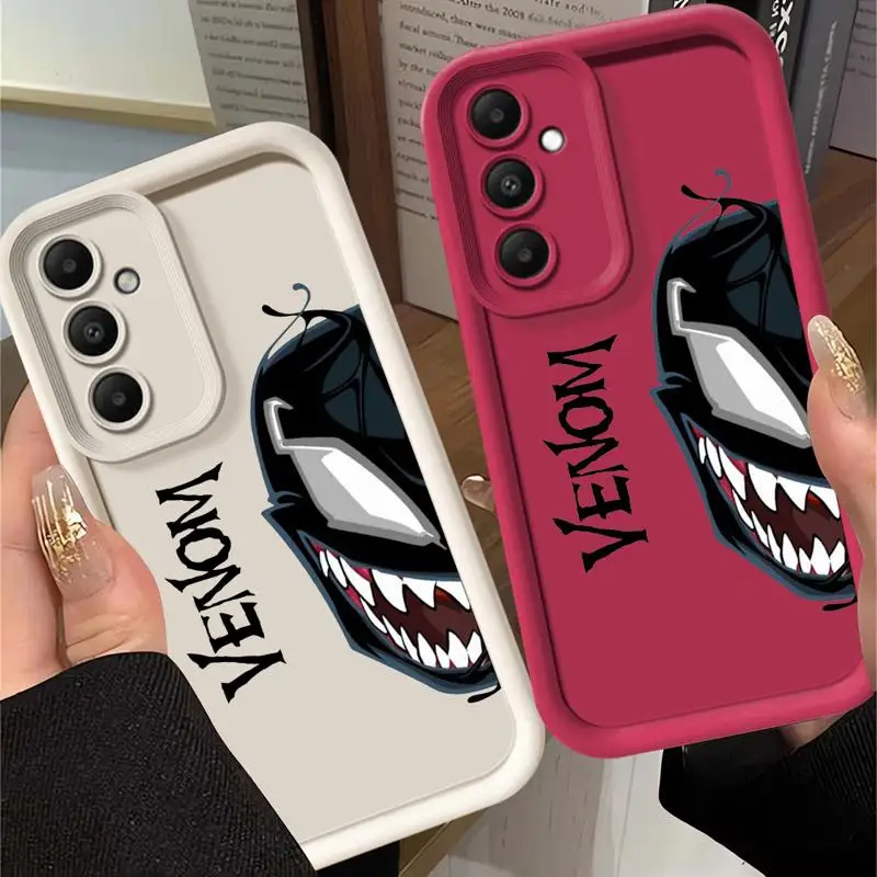 phone cases for Samsung Galaxy A53 A34 A25 A12 A31 A23 A24 A14 A54 A73 Angel Eye Ladder funda Cover Fashion Cool Smiley V-Venoms