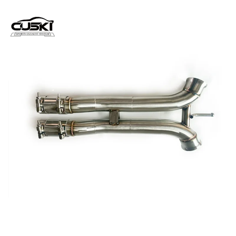 Suitable for Porsche Panamera 971 2.9T 2017-2022 quality Polishing Stainless Steel Equal Length Middle Pipe Exhaust Downpipe